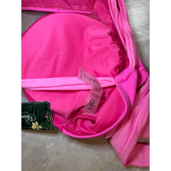 NWT Blooming Jelly Colorblock Pink Two-Piece Swimsuit – Medium - Picture 4 of 7